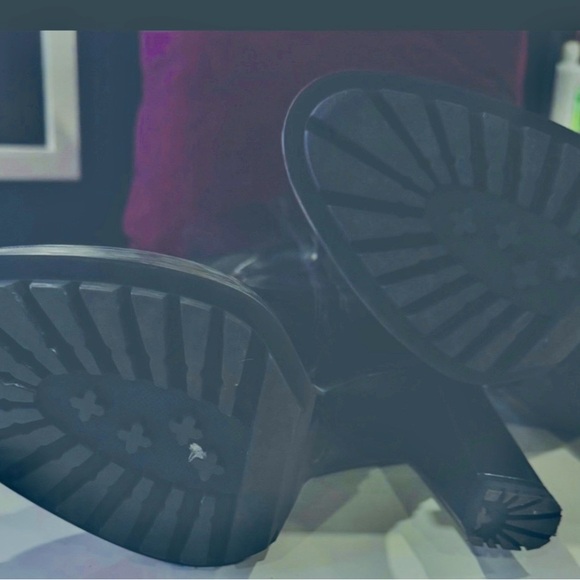 AllSaints Harlem Knee High Leather Boots - Picture 6 of 7